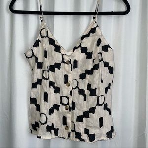 H&M linen Lin tank top size xs